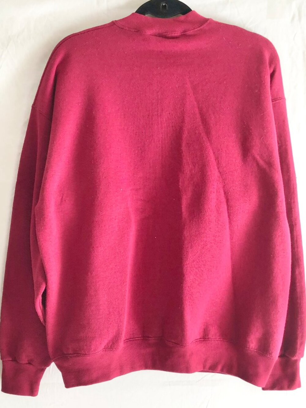 India Ink Vintage 90s Autumn Leaf Burgundy Sweatshirt Size OS - Picture 2 of 8